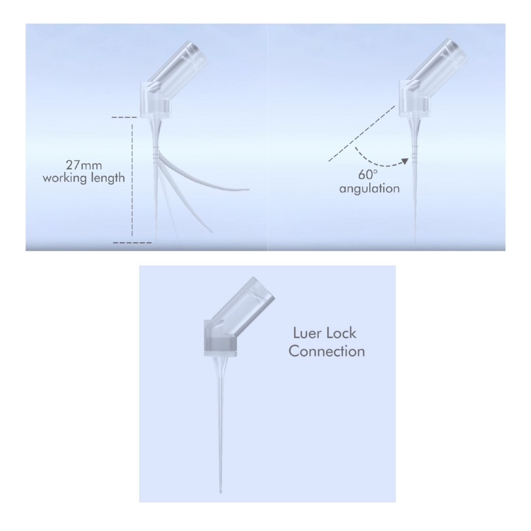 Denco Flexi Irrigation Needles to elastyczne, bezpieczne igły przeznaczone do efektywnej irygacji kanałów korzeniowych podczas leczenia endodontycznego.